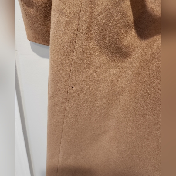 Vintage 80s Carmel Brown Pendleton USA Made Size 8 100% Virgin Wool TrenchCoat - Picture 3 of 10